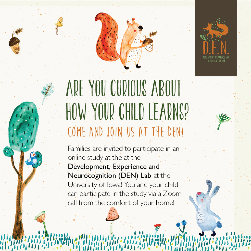 Image of "Are you Curious About How Your Child Learns" online survey invitation